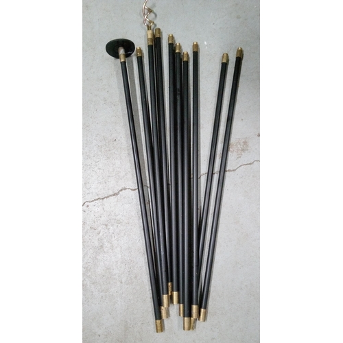 199 - A Set of Drain Rods. 10 Rods and 2 Attachments.