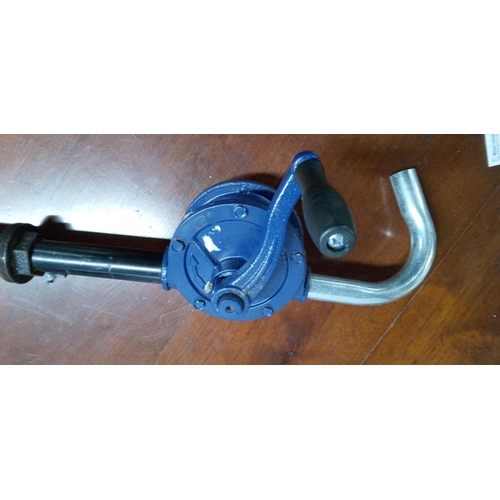 208 - A Hand Crank Oil Drum Pump.