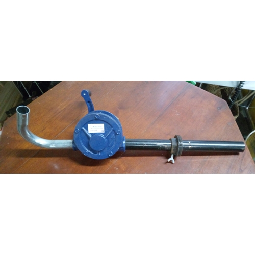 208 - A Hand Crank Oil Drum Pump.