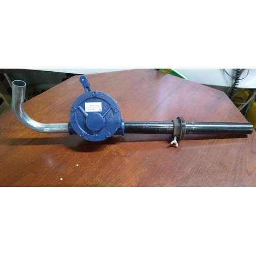 208 - A Hand Crank Oil Drum Pump.