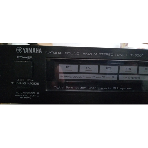 348 - A Yamaha T500 Tuner and Technics Stereo Receiver.