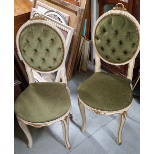 756 - A Vintage Pair of French Lounge Chairs.