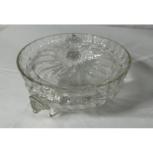 125 - A LARGE QUANTITY OF 19TH / 20TH CENTURY GLASS WARES, the lot including a glass lustre,  various deca... 