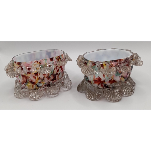 126 - THREE 18TH CENTURY AIR TWIST STEMMED GLASSES AND A GROUP OF 19TH & 20TH CENTURY  GLASS WARES, includ... 