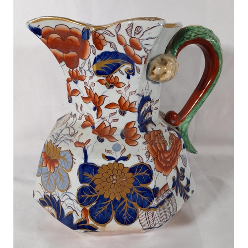 133 - A GROUP OF NINE VARIOUS CERAMIC JUGS, the lot includes a Mason's ironstone jug, a Clarice Cliff Newp... 