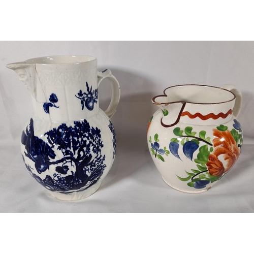 133 - A GROUP OF NINE VARIOUS CERAMIC JUGS, the lot includes a Mason's ironstone jug, a Clarice Cliff Newp... 