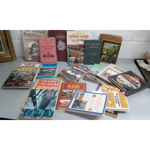 1196 - A Quantity of Train Books.