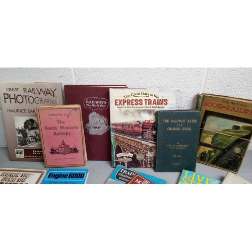 1196 - A Quantity of Train Books.