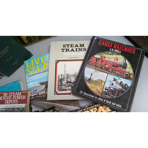 1196 - A Quantity of Train Books.