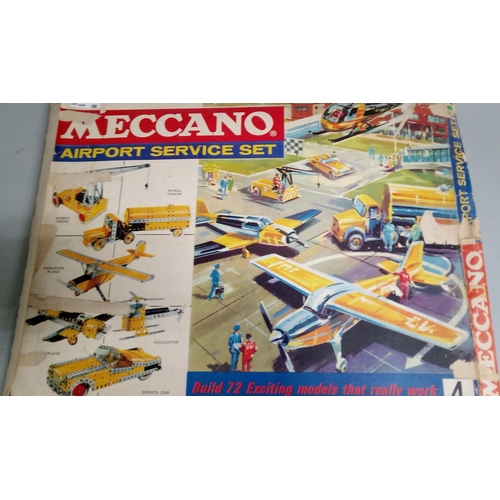 1235 - Vintage Meccano Airport Service Set. Looks Complete and in Original Box.