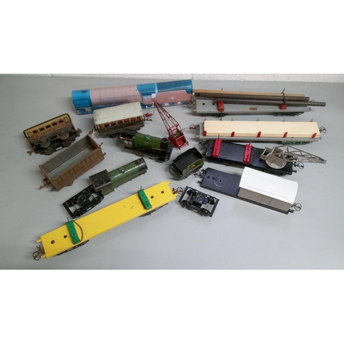 1244 - Selection of Hornby O Gauge Rolling Stock and One Engine