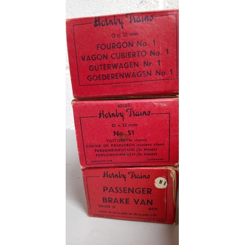 1253 - 10 Empty Vintage Hornby O Gauge Boxes