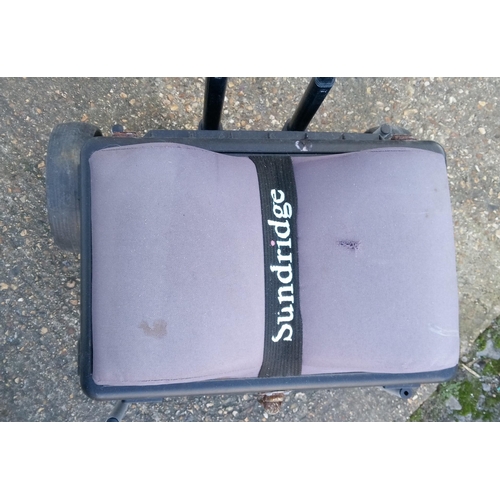 397 - A Sunridge Fishing Seat Box Trolley.