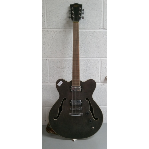 912 - A Hofner Electric Guitar with Strap.