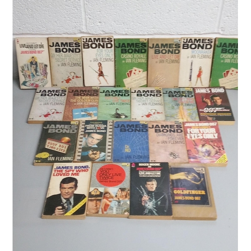 1194 - 22 James Bond Paper Back Books.