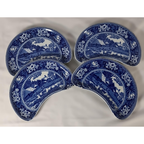 160 - A GROUP OF 19TH CENTURY BLUE AND WHITE CHINA WARES, the lot includes Victorian and Edwardian commemo... 