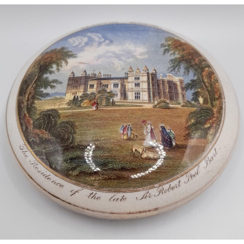 176 - A GROUP OF TWENTY 19TH CENTURY PRATTWARE POT LIDS, eight with associated bases, including an unusual... 