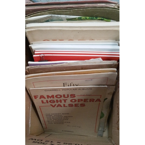 1190 - A Vintage and Antique Selection of Sheet Music Books.