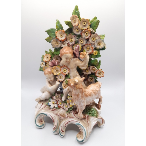 185 - A MIXED GROUP OF 19TH CENTURY FIGURINES, the lot includes a Walton figure of Matthew, two pearlware ... 