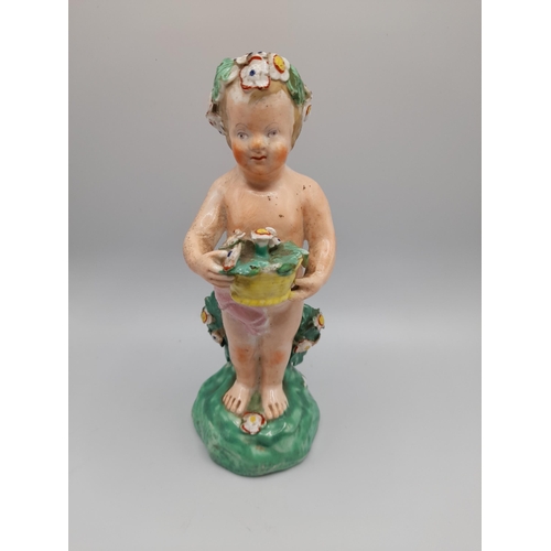 186 - A MIXED GROUP OF MAINLY 19TH CENTURY FIGURINES, the lot includes an 18th Century Meissen figure of p... 