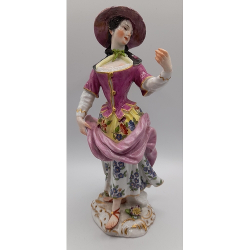 218 - A GROUP OF ENGLISH AND CONTINENTAL PORCELAIN FIGURINES, LATE 18TH / EARLY 19TH CENTURY, the lot incl... 