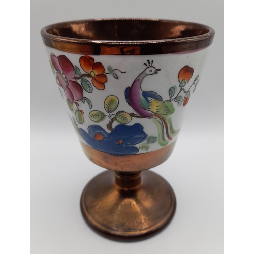 224 - A GROUP OF 19TH CENTURY LUSTRE GLAZE POTTERY, the lot includes a Sunderland pottery pink lustre glaz... 