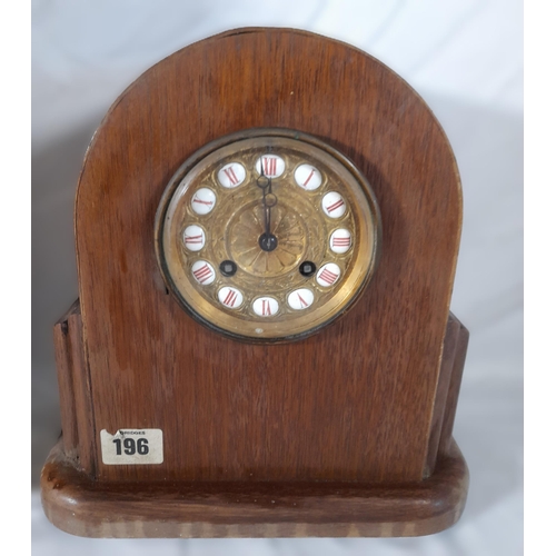 233 - A LARGE VINTAGE ART DECO MARBLE CLOCK CASE, along with various clock movements, cases, faces and oth... 