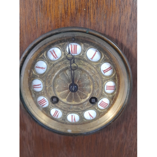 233 - A LARGE VINTAGE ART DECO MARBLE CLOCK CASE, along with various clock movements, cases, faces and oth... 