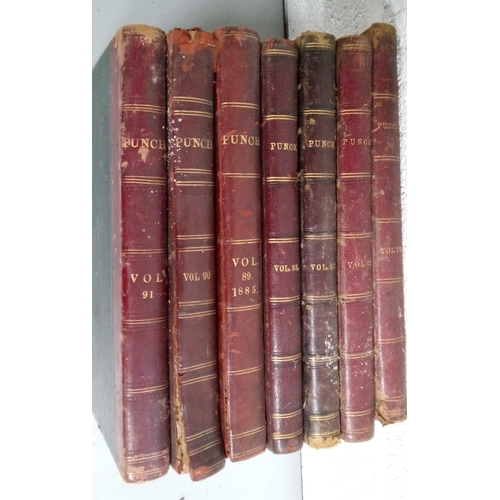 1187 - 7 Punch Books, Volumes 78,82,87,88,89,90 and 91.