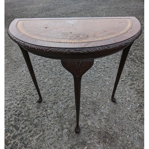 245 - A Demi Lune Table.