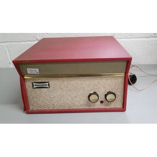 304D - A Dansette Temp Portable Record Deck.