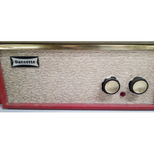 304D - A Dansette Temp Portable Record Deck.