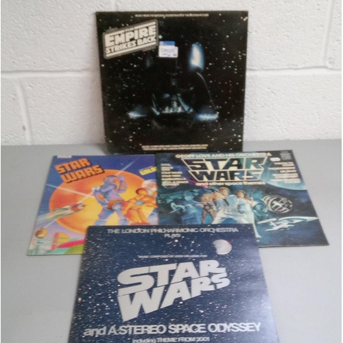 340C - Star Wars and other theme LP's such as A Space Odyssey and other Galactic Funk.