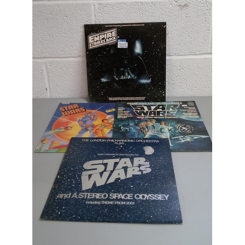 340C - Star Wars and other theme LP's such as A Space Odyssey and other Galactic Funk.