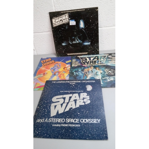 340C - Star Wars and other theme LP's such as A Space Odyssey and other Galactic Funk.