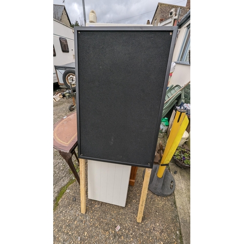 391 - A Black Notice Board.