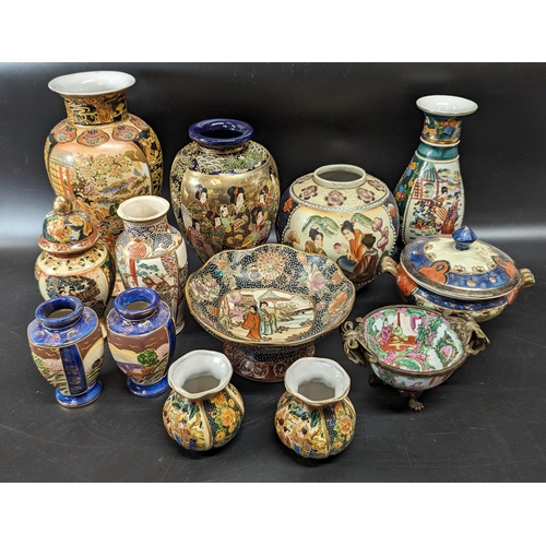 499 - An Assortment of Satsuma Vases, Ginger Jars etc.