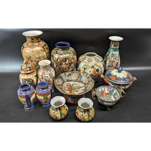 499 - An Assortment of Satsuma Vases, Ginger Jars etc.