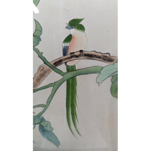 504 - A Chinese Silk Painting.