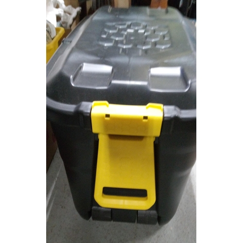 65 - Large Storage Container on Wheels. 50cm H x 80cm x 45cm.