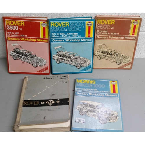 67 - 4 Haynes Motor Manuals and Rover 2000 Workshop Manual.