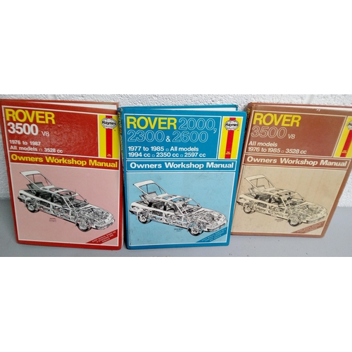 67 - 4 Haynes Motor Manuals and Rover 2000 Workshop Manual.