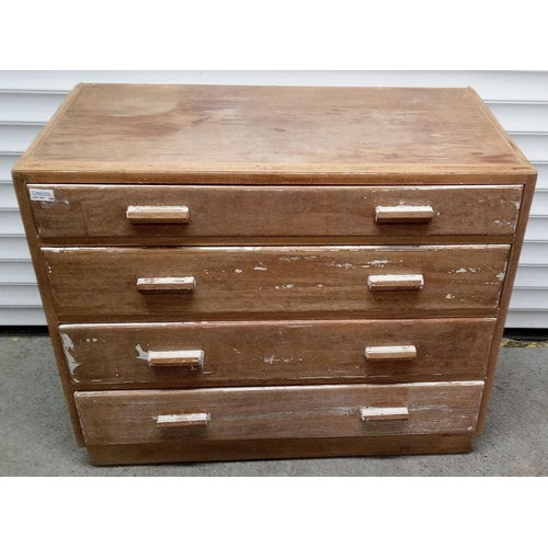 798 - 4 Drawer Chest. Has been painted but mostly stripped.