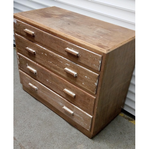 798 - 4 Drawer Chest. Has been painted but mostly stripped.