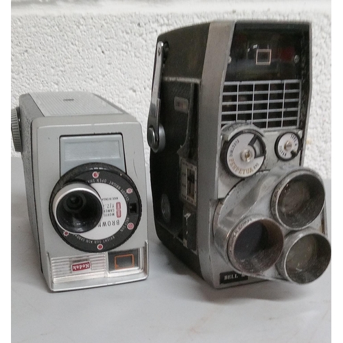 831 - A Kodak Brownie and A Bell and Howell Sportster IV.