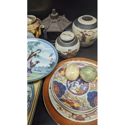 516 - A Quantity of Chinese Plates, Teapots etc.