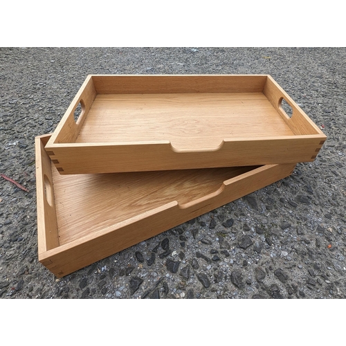 244 - 2 x Pine Storage Trays