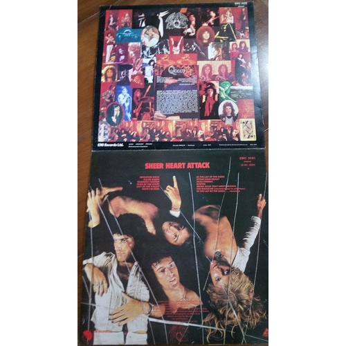 330E - Queen LP's, Sheer Heart Attack, Queen, A Night At The Opera (Gate Fold) and Greatest Hits 2 Double G... 