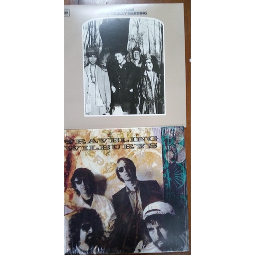 331A - Bob Dylan John Wesley Harding LP and Travelling Wilburys Vol 3 LP opened but in original wrap.