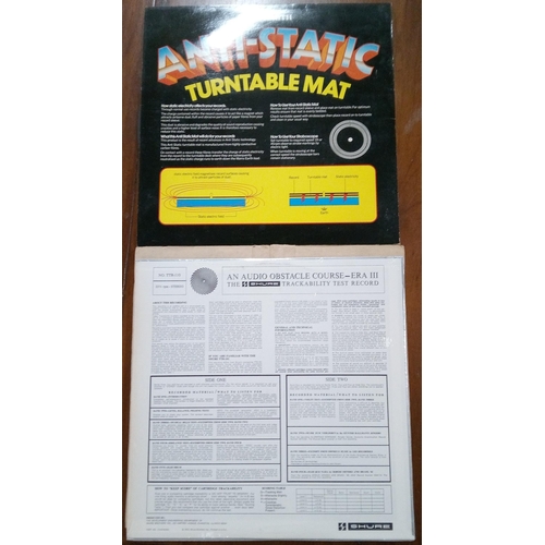 332C - Anti Static Turntable Mat and Shure Trackability Test Obstacle Course.